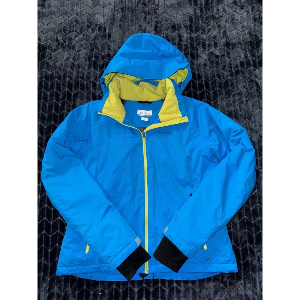 Columbia‎ Women's Blue Jacket Full Zip Hooded Omni Tech Size X-Large